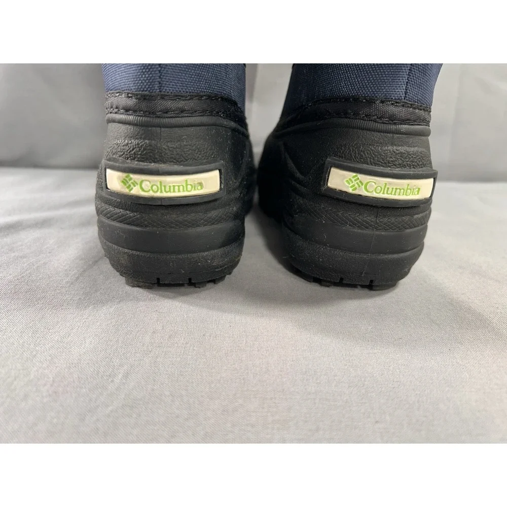 Columbia Powderbug Kids 8 Snow Boot Blue and Black Winter Outdoors‎